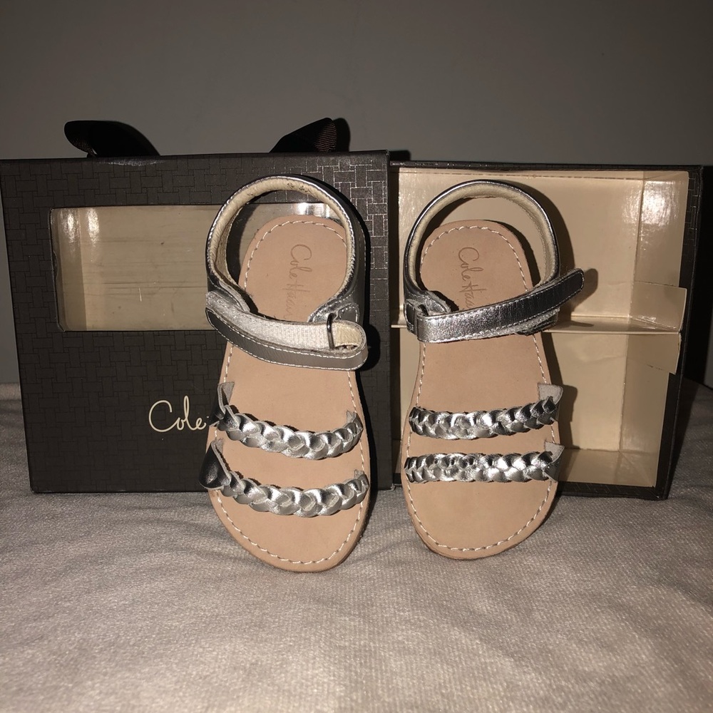 Cole Haan Silver Toddler Sandals
